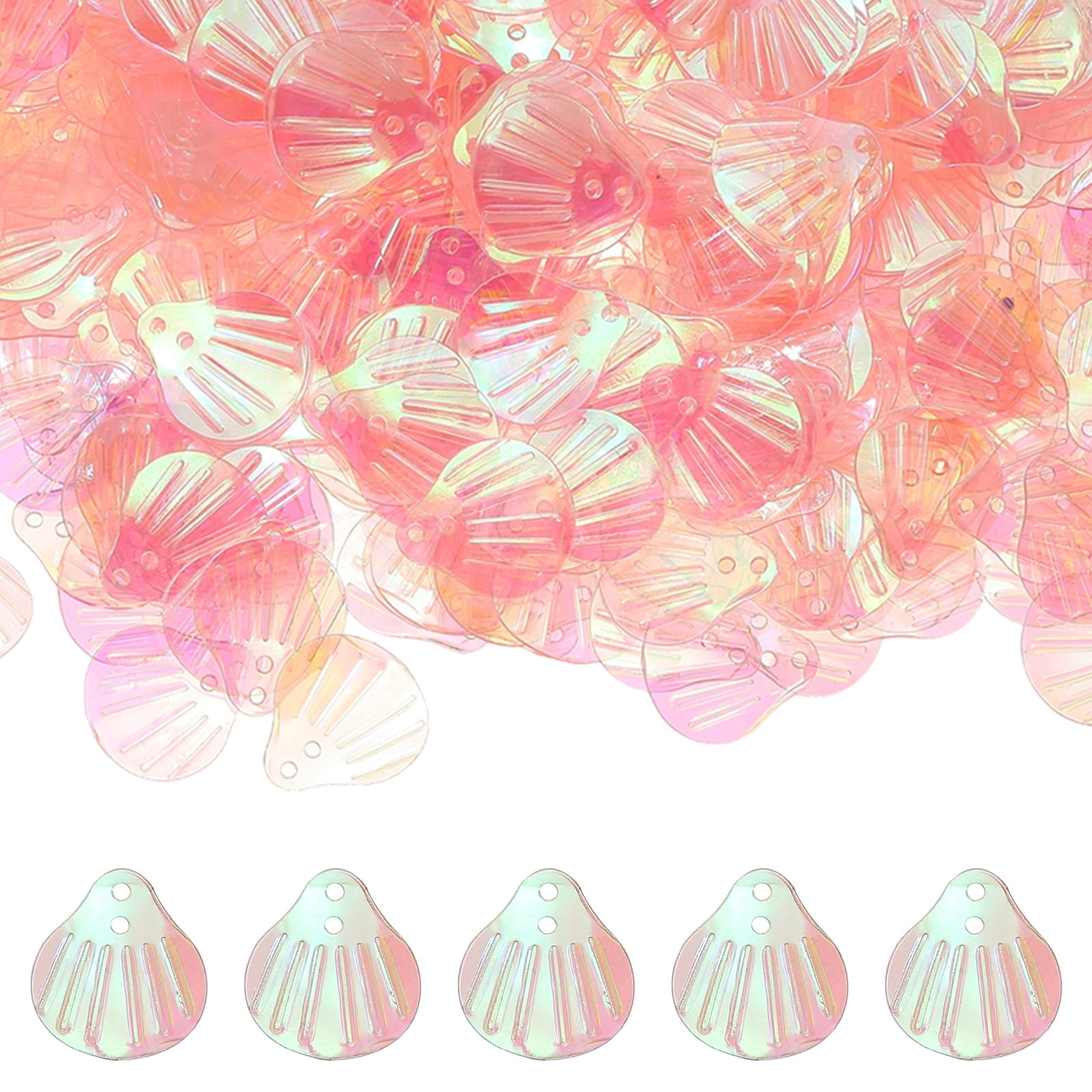 Uxcell Shell Glitter, Sea Shell Flakes Confetti Beach Seashell Shape ...