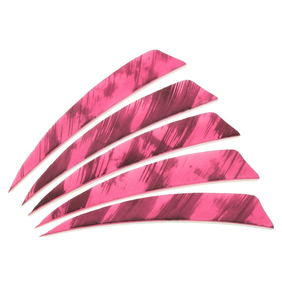 Uxcell Shield Cut Vanes, 20Pcs 4 Inch Arrow Fletch Right Wing for DIY Target Shooting, Pink