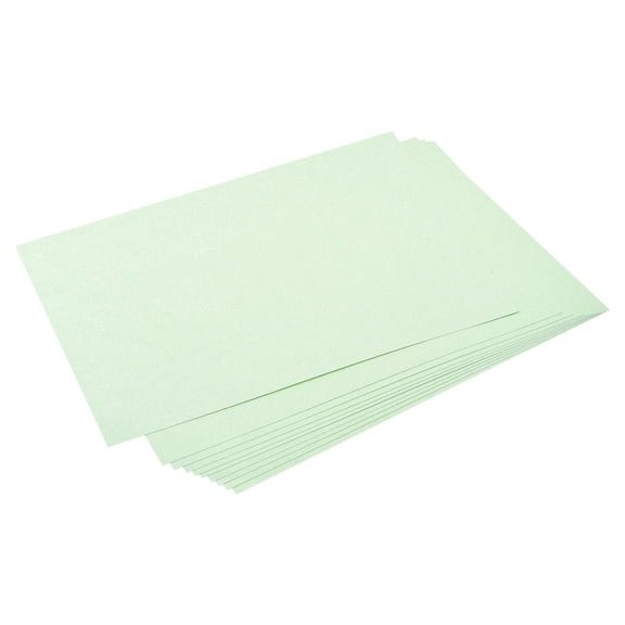 Uxcell Shimmer Cardstock Paper 10 Sheets, 8x11.5 Inch 92 Lb/250gsm, Light Green