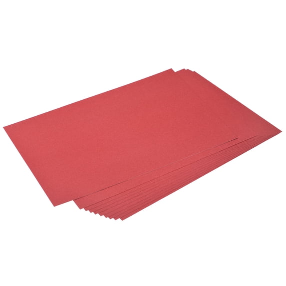 Uxcell Shimmer Cardstock Paper 25 Sheets, 8x11.5 Inch 92 Lb/250gsm, Red