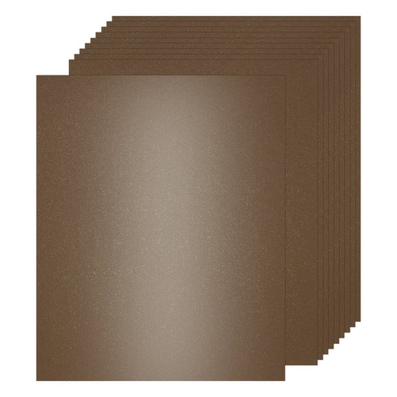 Uxcell Shimmer Cardstock Paper, Shimmer Paper Sheets, Metallic Cardstock Paper for Art Supplies, Paper Crafting, DIY Crafts Brown