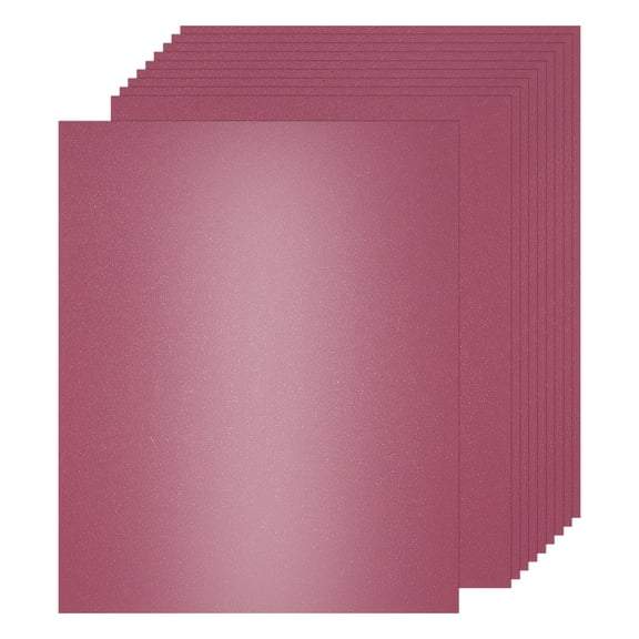 Uxcell Shimmer Cardstock Paper, Shimmer Paper Sheets, Metallic Cardstock Paper for Art Supplies, Paper Crafting, DIY Crafts Wine Red