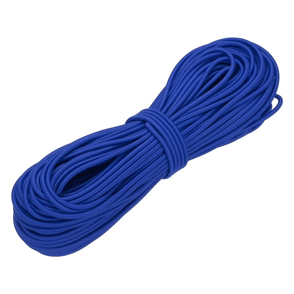 Uxcell Shock Cord, Elastic Cord Marine Grade Bungee Rope Stretch String for DIY Project 1/8" x 100 ft Dark Blue