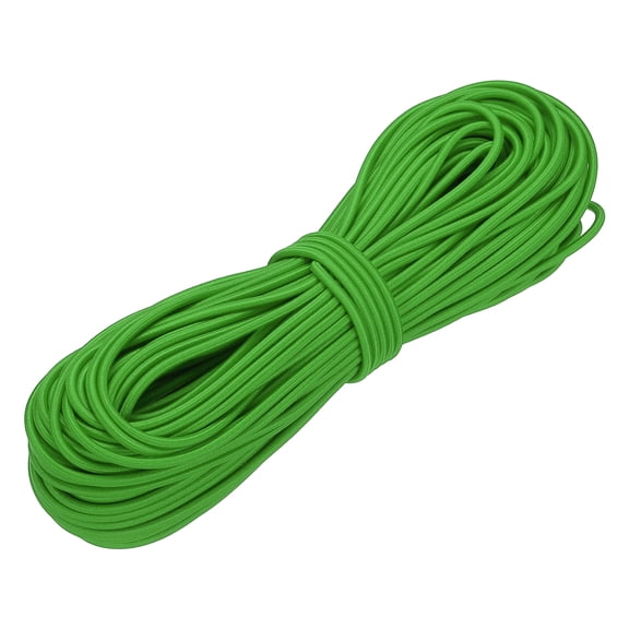 Uxcell Shock Cord, Elastic Cord Marine Grade Bungee Rope Stretch String for DIY Project 1/8" x 100 ft Green