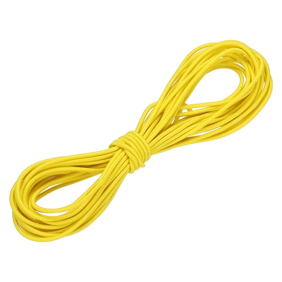 Uxcell Shock Cord, Elastic Cord Marine Grade Bungee Rope Stretch String for DIY Project 1/8" x 33 ft Bright Yellow