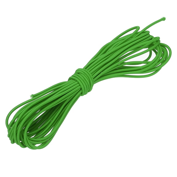 Uxcell Shock Cord, Elastic Cord Marine Grade Bungee Rope Stretch String for DIY Project 1/8" x 33 ft Green