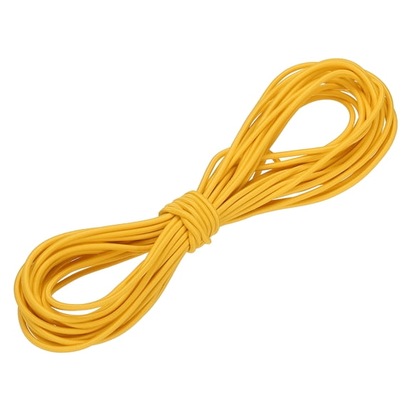 Uxcell Shock Cord, Elastic Cord Marine Grade Bungee Rope Stretch String for DIY Project 1/8" x 33 ft Yellow