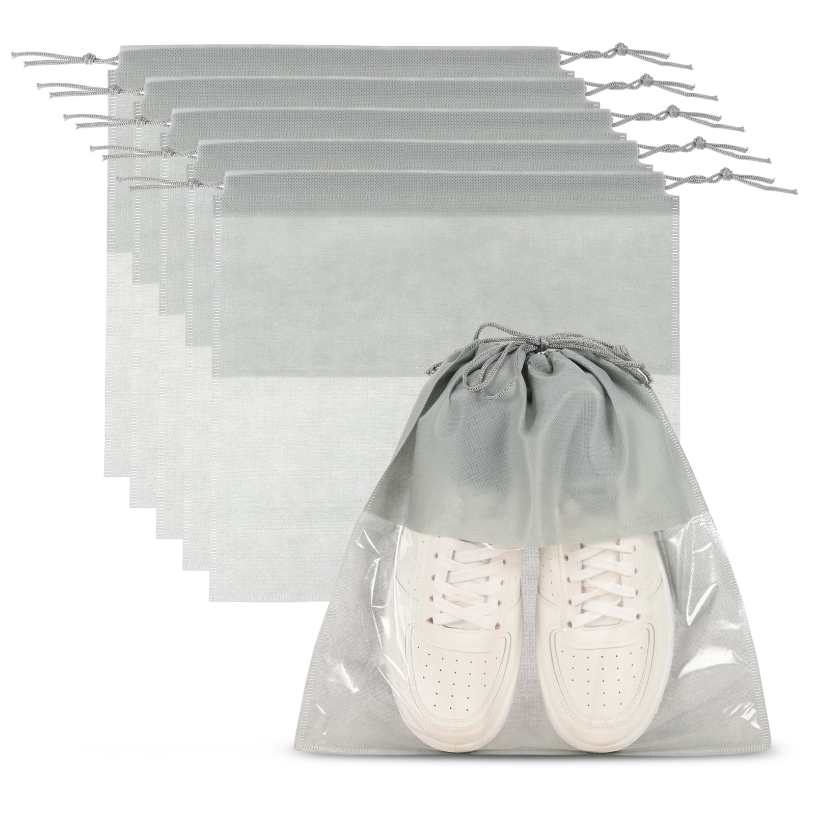 Uxcell Shoe Bags for Travel, Dustproof Drawstring Bags for Packing with ...