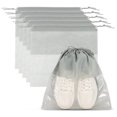 thumbnail image 1 of Uxcell Shoe Bags for Travel, Dustproof Drawstring Bags for Packing with Clear Window Gray 16", 1 of 7
