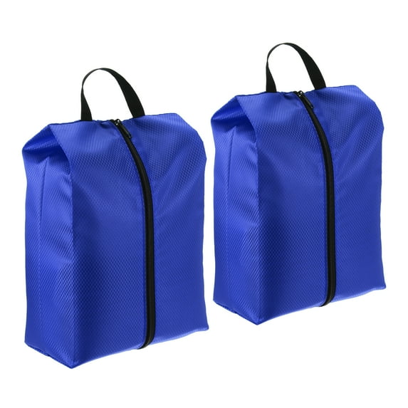 Uxcell Shoe Bags for Travel, Portable Shoe Bag with Zipper for Travel, Blue 2 Pack