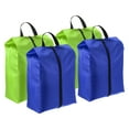 thumbnail image 1 of Uxcell Shoe Bags for Travel, Portable Shoe Bag with Zipper for Travel, Blue Green 4 Pack, 1 of 5
