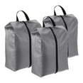 thumbnail image 1 of Uxcell Shoe Bags for Travel, Portable Shoe Bag with Zipper for Travel, Gray 3 Pack, 1 of 5