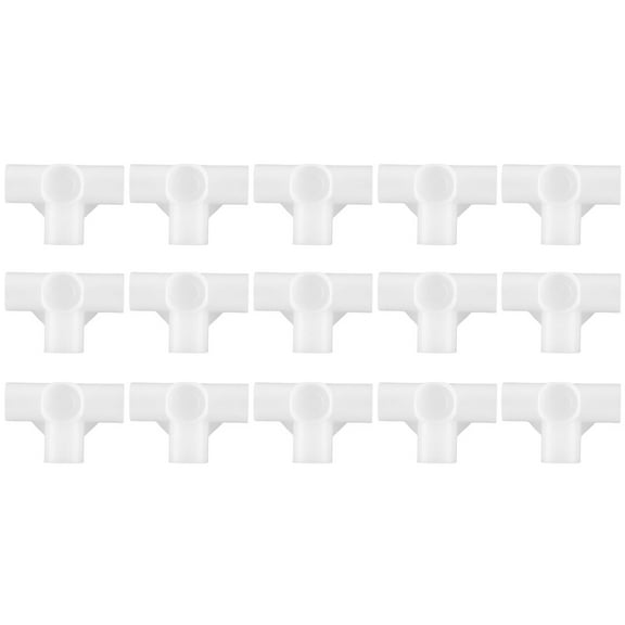 Uxcell Shoe Rack Connector Parts, 16mm Inner Diameter for Repair Wardrobe 4 Way 15 Pcs