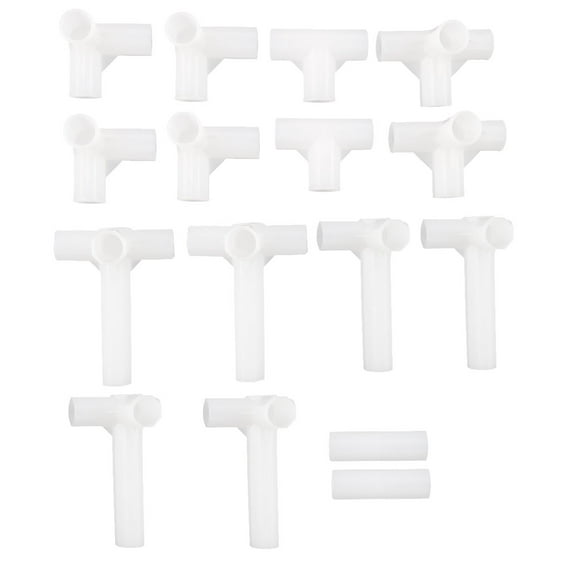 Uxcell Shoe Rack Connector Parts Set, 13mm Inner Diameter for Repair Wardrobe 16 Pcs