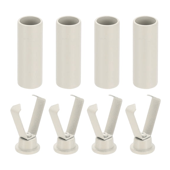 Uxcell Shoelace Tips, 0.79 Inch Fit for Metal Shoe Lace Tips - (4 Pack, Beige)