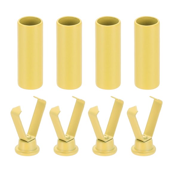 Uxcell Shoelace Tips, 0.79 Inch Fit for Metal Shoe Lace Tips - (4 Pack, Yellow)