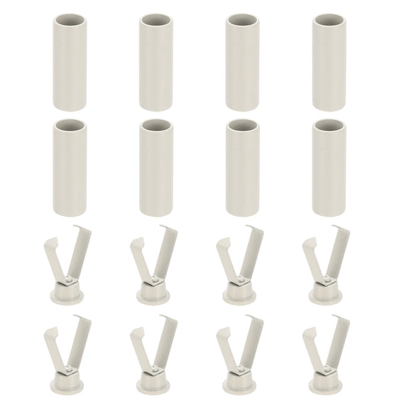 Uxcell Shoelace Tips, 0.79 Inch Fit for Metal Shoe Lace Tips - (8 Pack, Beige)