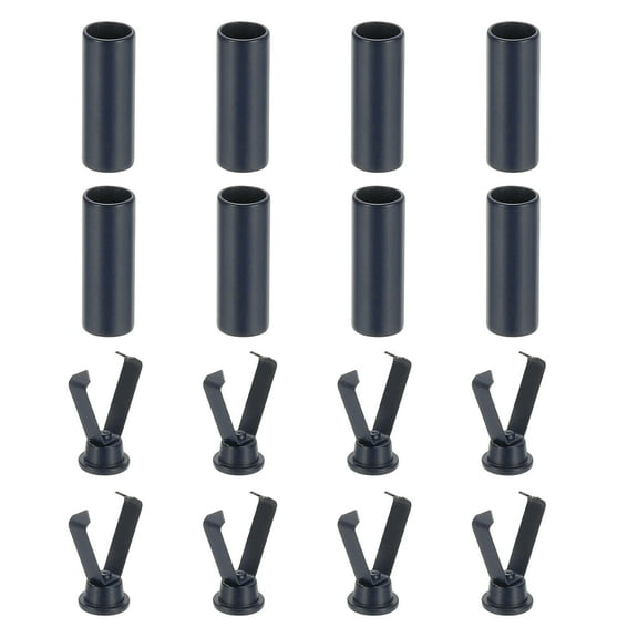 Uxcell Shoelace Tips, 0.79 Inch Fit for Metal Shoe Lace Tips - (8 Pack, Dark Blue)