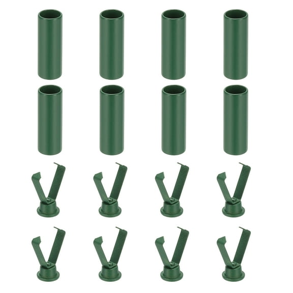 Uxcell Shoelace Tips, 0.79 Inch Fit for Metal Shoe Lace Tips - (8 Pack, Dark Green)