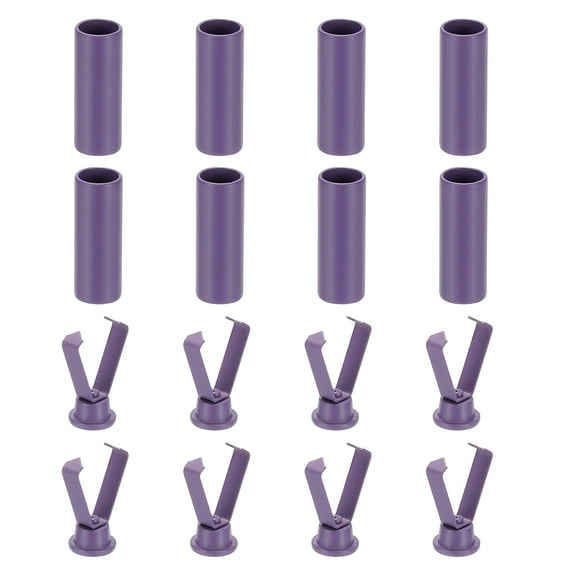 Uxcell Shoelace Tips, 0.79 Inch Fit for Metal Shoe Lace Tips - (8 Pack, Purple)