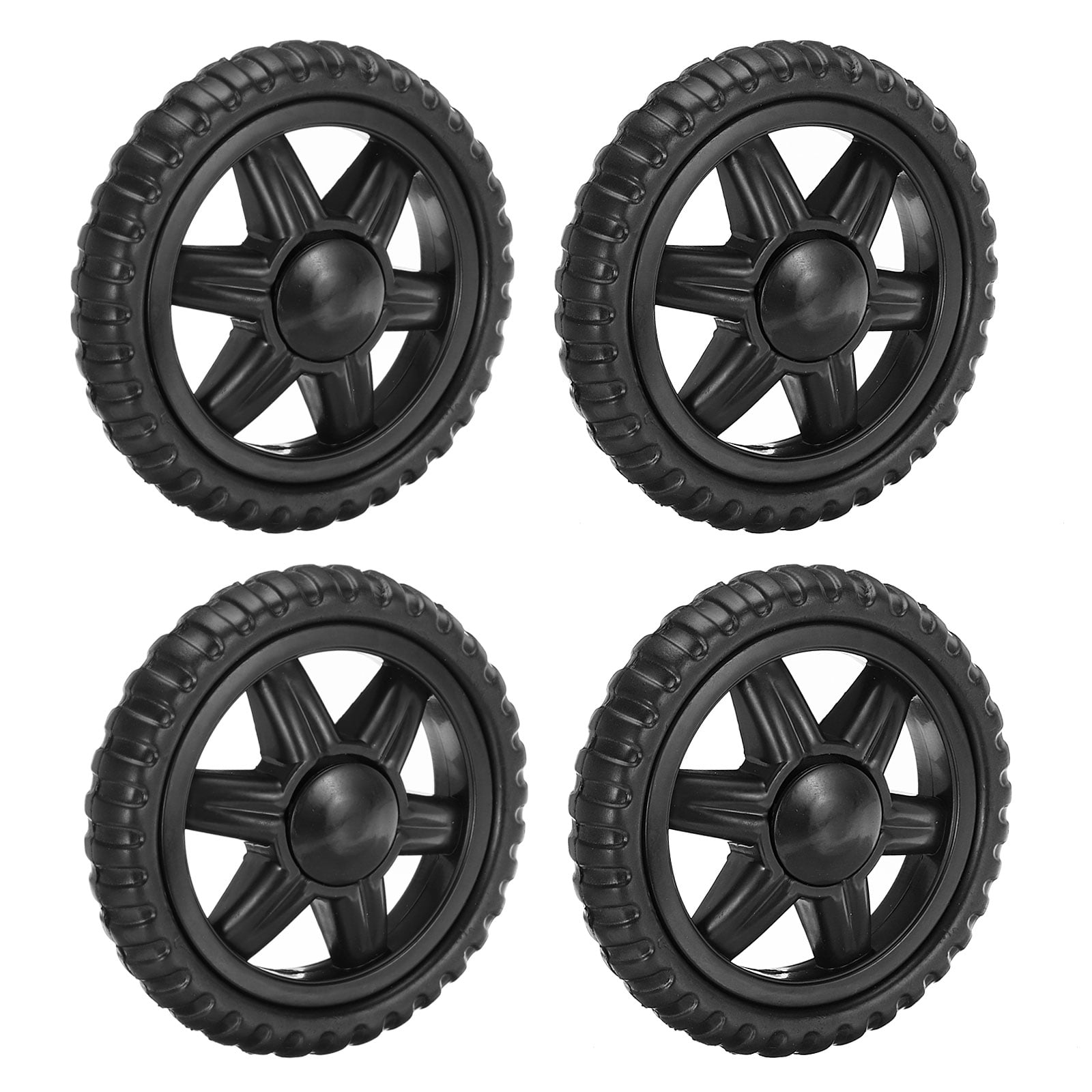 Uxcell Shopping Cart Wheels Replacement 5 Inch Rubber Foaming Shopping