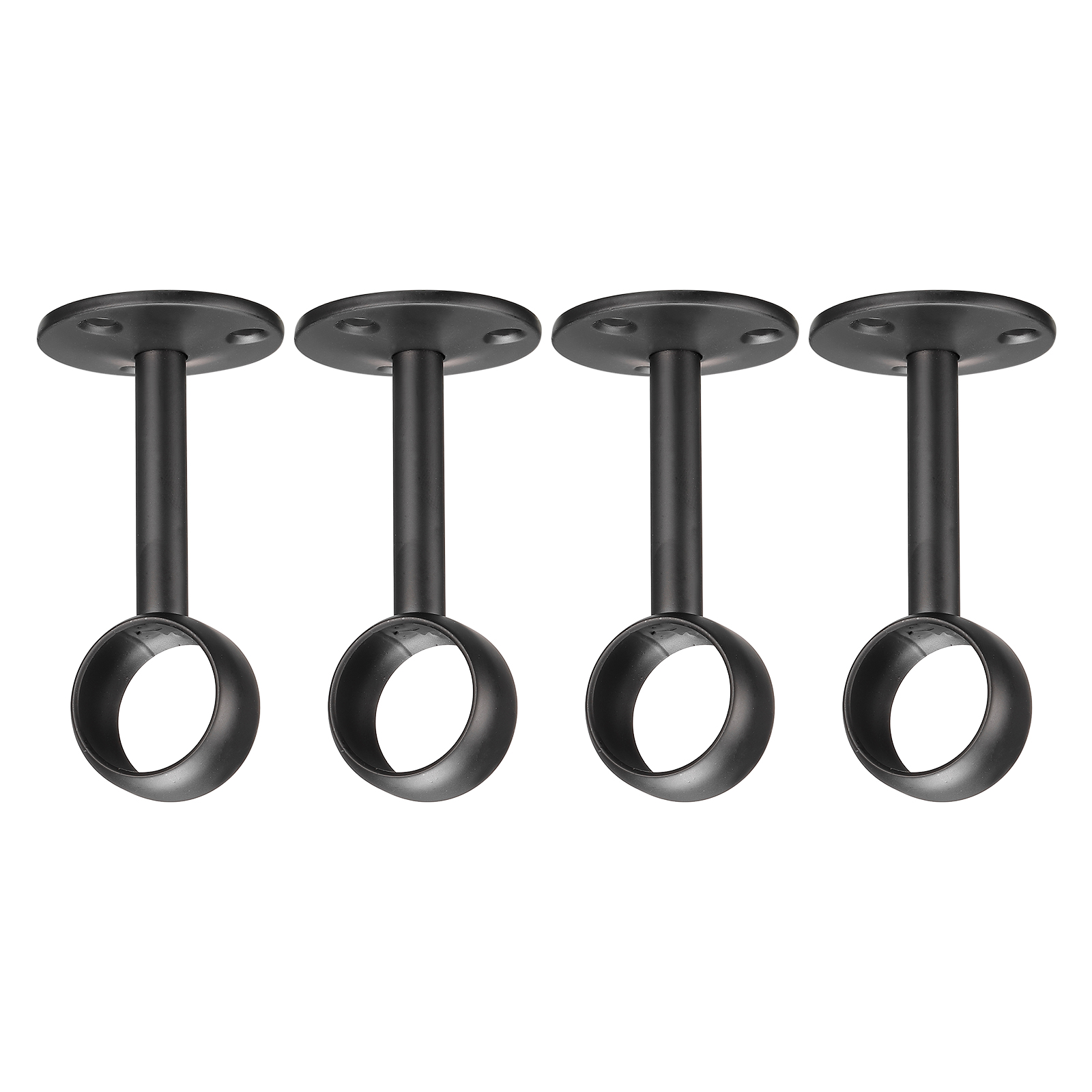 Uxcell Shower Curtain Rod Closet Holders, 0.88'' Stainless Steel