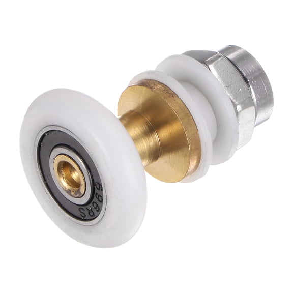 Uxcell Shower Door Roller Runner Wheel 23mm Dia Replacement Part Bathroom Glass Shower Sliding Door Roller, (1 Set 4pcs)