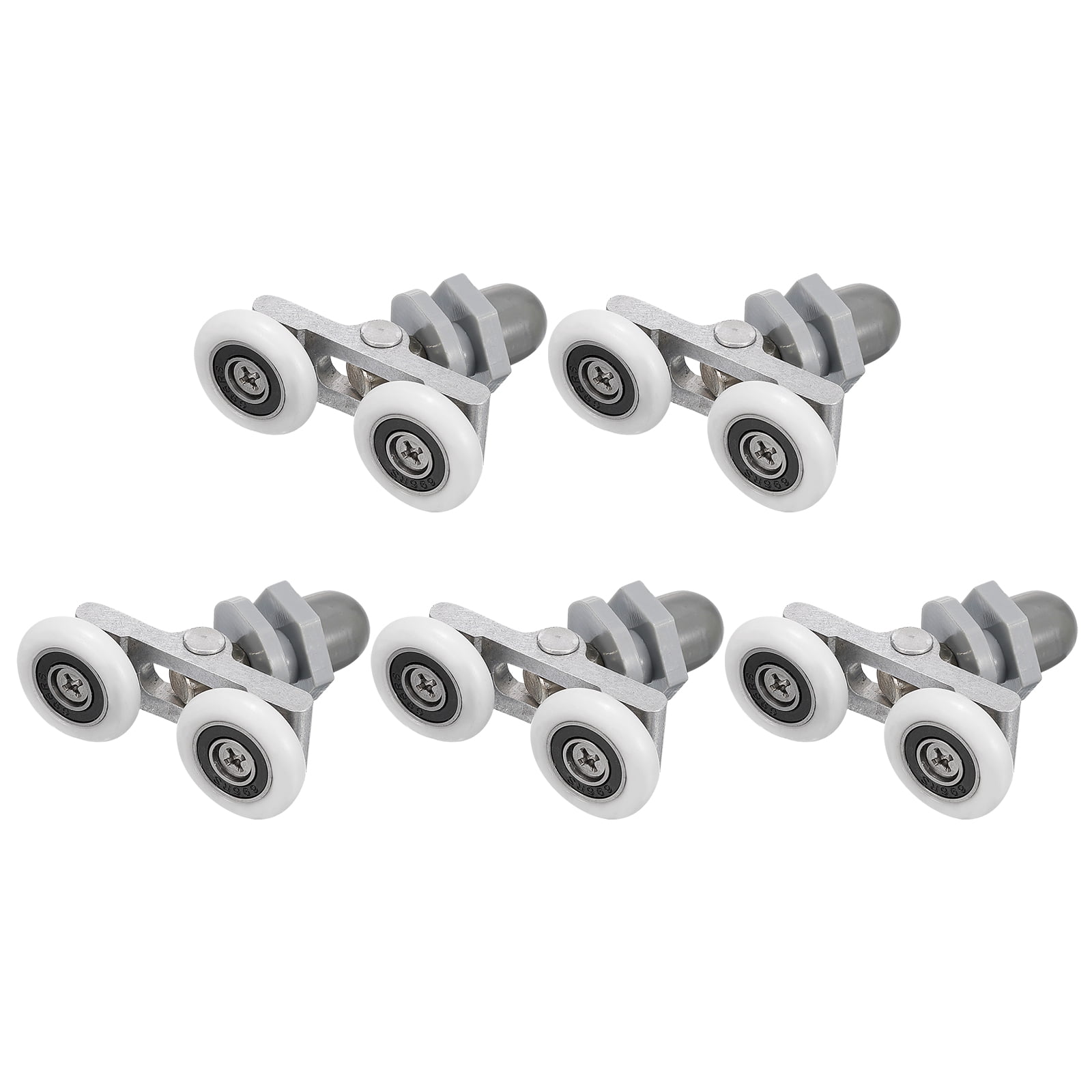 Uxcell Shower Door Rollers – 27mm Twin Wheel Set, 4-Pack For Glass Sliding Doors (4-6mm Glass)