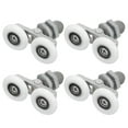 thumbnail image 1 of Uxcell Shower Door Rollers, Shower Twin Roller with 27mm Diameter, Glass Door Roller Replacement Parts, 4 Pack, 1 of 6
