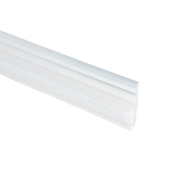 Uxcell Shower Door Side Seal, H-Type Shower Door Sweep for 1/4" Glass 197" Long Silicone Frameless Glass Seal Strip, Stop Leak and Create A Water Barrier for Bathroom Office, Clear