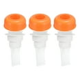 thumbnail image 1 of Uxcell Shower Floor Drain Backflow Preventer, One Way Valve Sewer Core, Orange 3Pack, 1 of 5