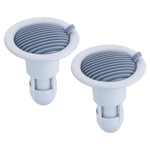 Uxcell Shower Floor Drain Backflow Preventer, Valve Sewer Core Hair Catcher, Grey 2 Pcs