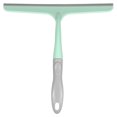 thumbnail image 1 of Uxcell Shower Squeegee 9.6 Inch Length Water Blade Cleaner Tool Household Mirror Squeegee with Hole for Windshield Window Cleaning Glass Door, Green, 1 of 7