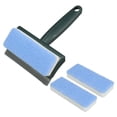 thumbnail image 1 of Uxcell Shower Squeegee Cleaning Kit with Sponge & 2 Extra Replacement Head Green Handle, 1 of 5