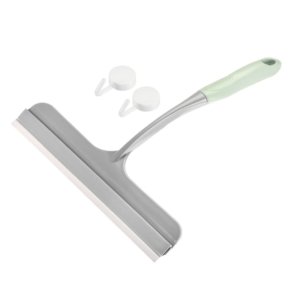 Uxcell Shower Squeegee Glass Wiper with 2 Hooks 255mm, Blue