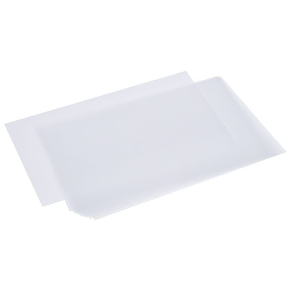 Uxcell Shrink Plastic Sheet, 20cm x 14.5cm x 0.3mm Small Sanded Shrink Films Paper for Craft Clear 10 Pack
