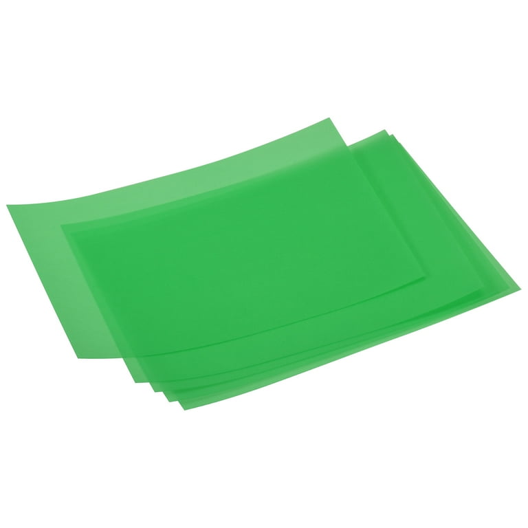 Uxcell Shrink Plastic Sheet 7.87 x 5.71 x 0.012 inch Sanded Shrink Films  Paper Green 5 Pack