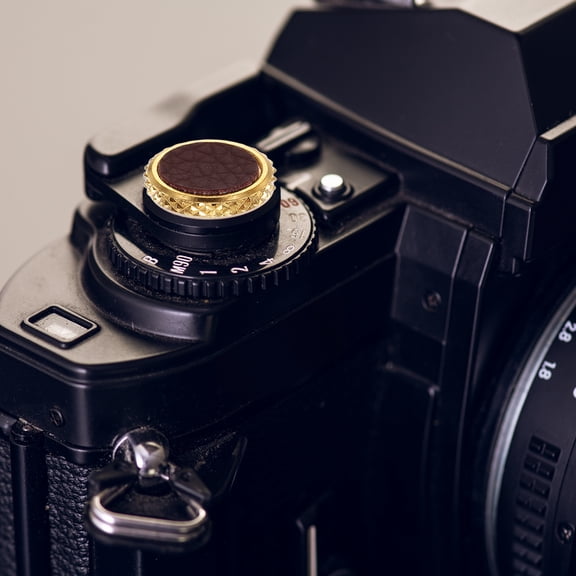 Uxcell Shutter Button (Dark Brown) - Upscale Delicate, Camera Soft Release Button Brass Threaded Soft Release, for Fuji