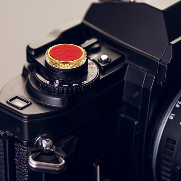 Uxcell Shutter Button (Red) - Upscale Delicate, Camera Soft Release Button Brass Threaded Soft Release, for Fuji