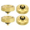 thumbnail image 1 of Uxcell Shutter Release Button Soft Shutter Release Button Copper Camera Shutter Button Carved, Golden 4 Pack, 1 of 6