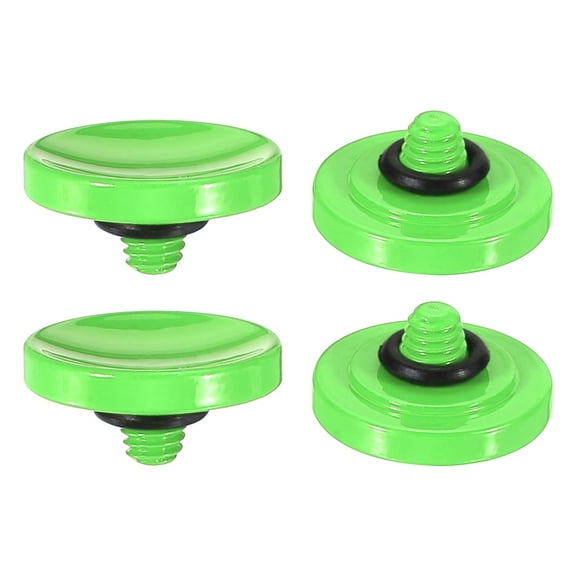 Uxcell Shutter Release Button Soft Shutter Release Button Copper Camera Shutter Button Concave, Green 4 Pack
