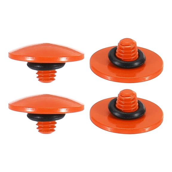 Uxcell Shutter Release Button Soft Shutter Release Button Copper Camera Shutter Button Convex, Orange 4 Pack