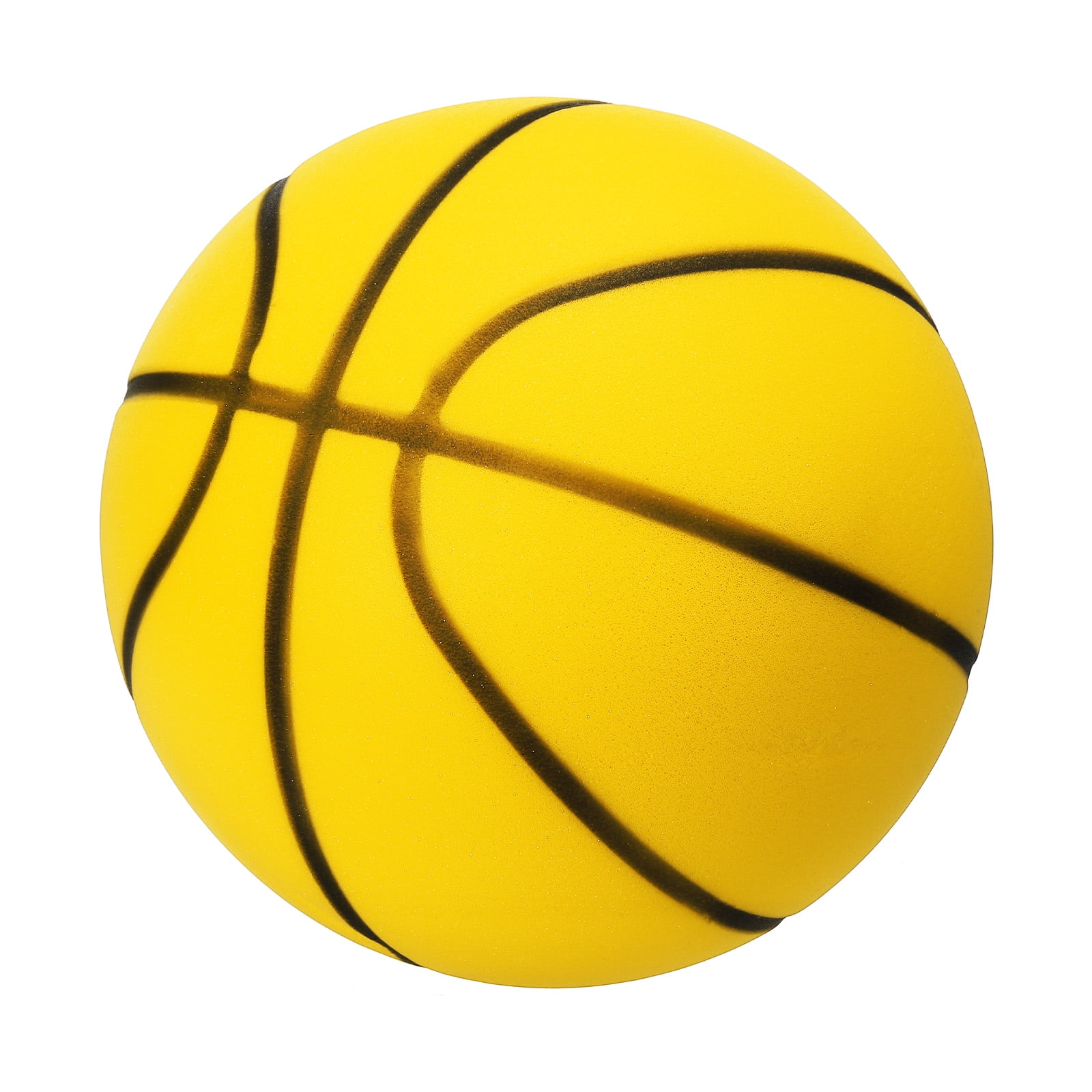Uxcell Silent Basketball, Size 3 No Noise High-Density Foam Dribbling Indoor Basketball for Quiet Dribbling and Indoor Training, Yellow