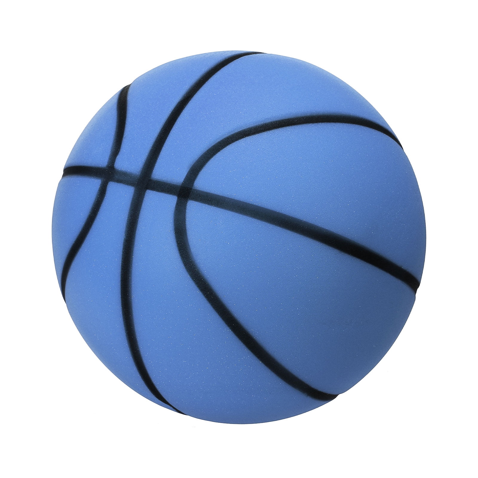 Uxcell Silent Basketball 8.3" No Noise High-Density Foam Dribbling Indoor Basketball with Net Bag forIndoor Sport Blue