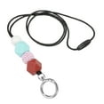 thumbnail image 1 of Uxcell Silicone Beaded Lanyards Key Lanyard Keychain Purple, 1 of 6