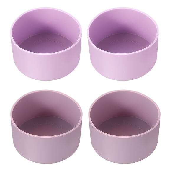 Uxcell Silicone Boot, 4pcs Bottom Sleeve Protector Sleeve, Purple/Light Purple