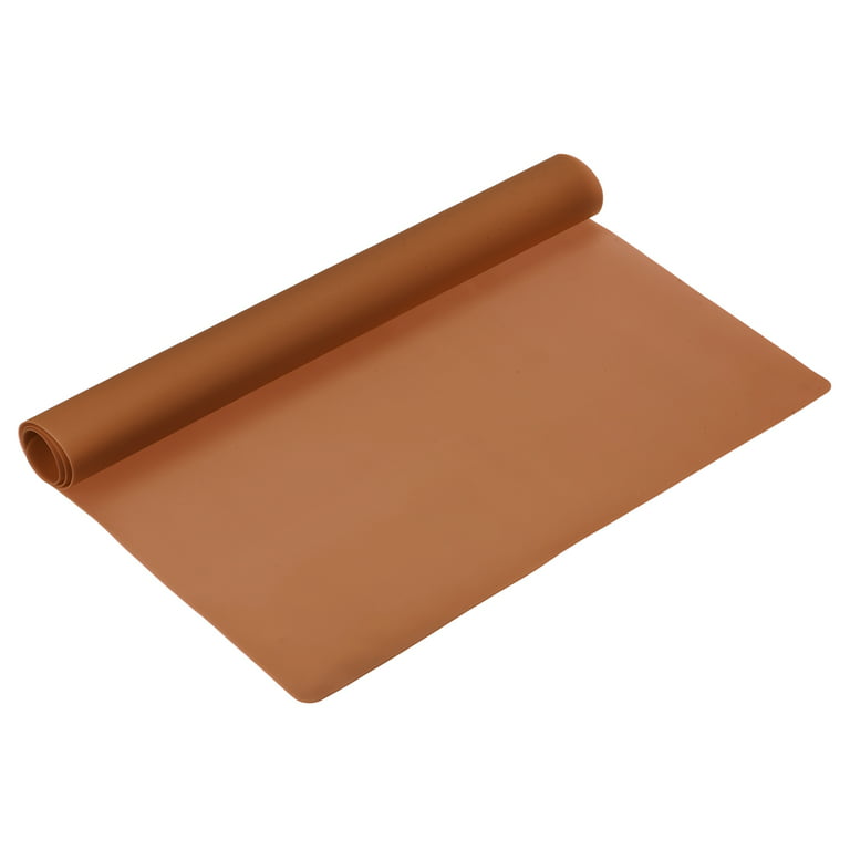 Uxcell Silicone Counter Mat Heat Resistant Mat 23.2x15.5inch Brown