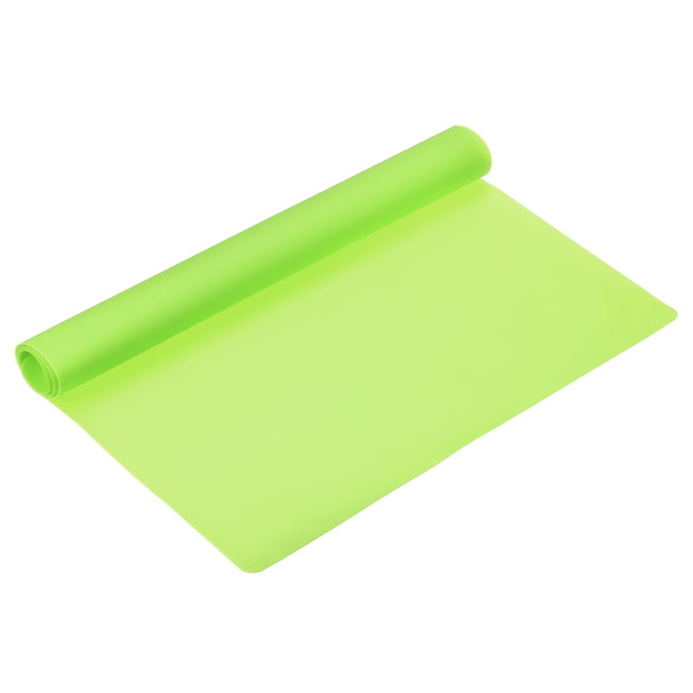 Uxcell Silicone Counter Mat Heat Resistant Mat 23.2x15.5inch Green, for  Counter Top, Tableware, Desk Mat 