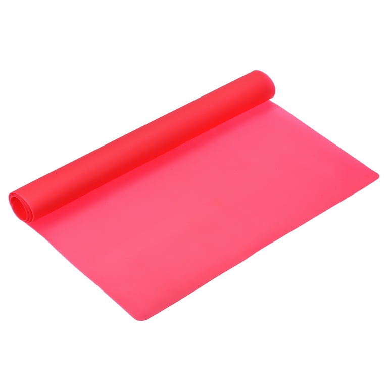 Uxcell Silicone Counter Mat Heat Resistant Mat 23.2x15.5inch Red