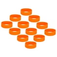 thumbnail image 1 of Uxcell Silicone Elastic Sublimation Tumblers Holder Ring Bands, Orange 12Pcs, 1 of 6
